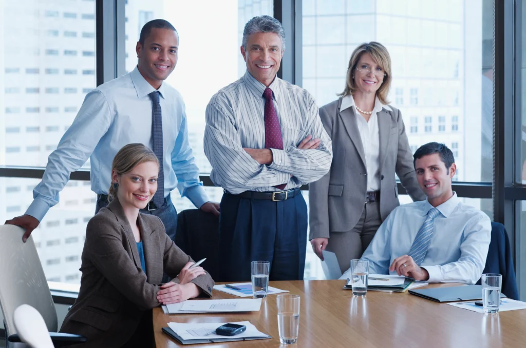 Business team meeting in office